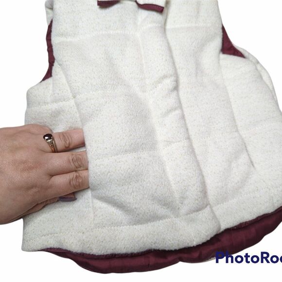Max Studio Baby Puffer Bow Tie Vest, Size 18 Months - Picture 5 of 7